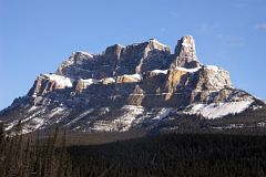 37 Castle Mountain Morning From Trans Canada Highway Driving Between Banff And Lake Louise in Winter.jpg